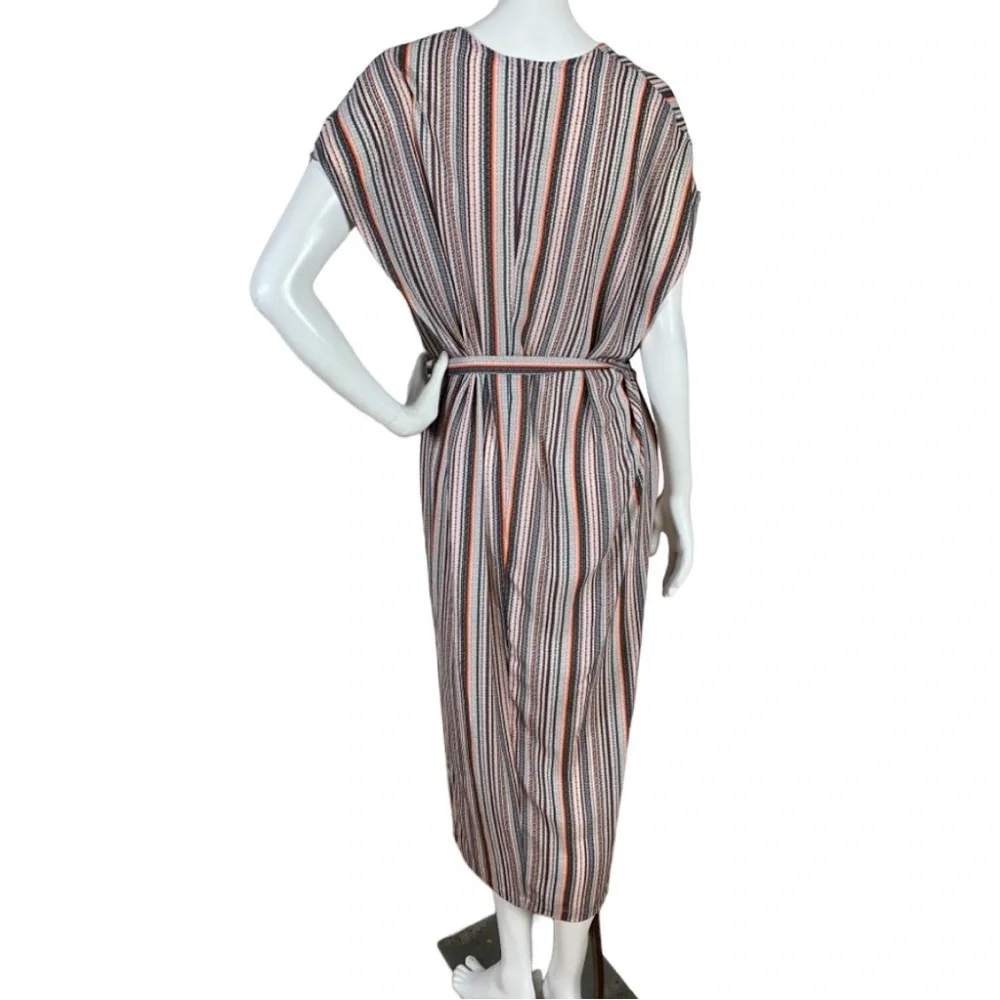 dRA Antropologie Boho Midi Pullover Multicolored Striped Sleeveless Dress Small - Picture 3 of 16